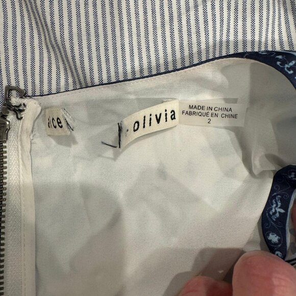 Alice + Olivia Sion Sunburst Maxi Dress Blue - Picture 8 of 15